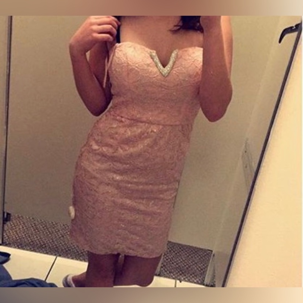 Baby Pink Form Fitting Dress 🩷